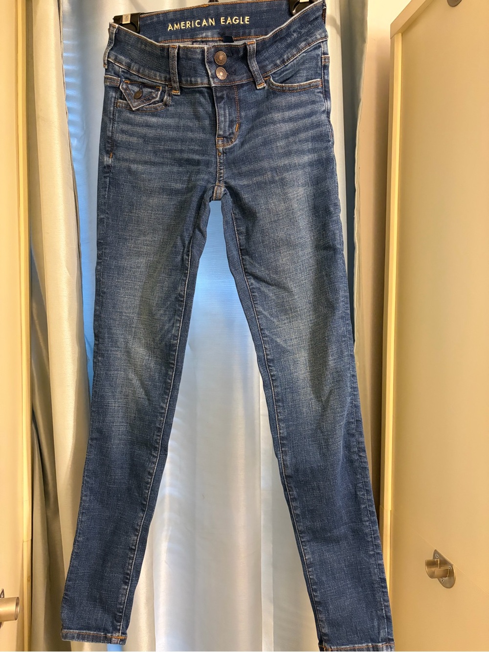 American Eagle Outfitters Women's Low Rise Jegging Jeans - Blue